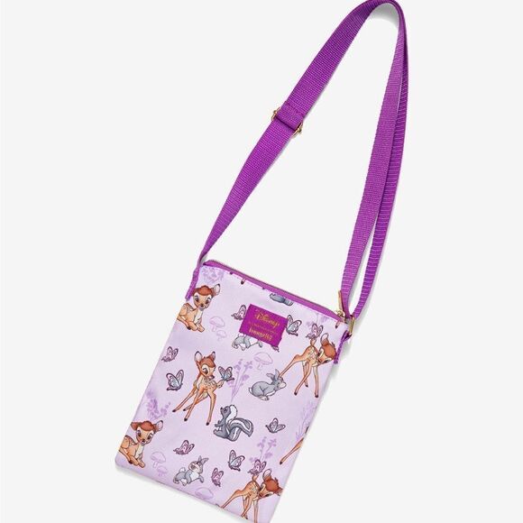 Loungefly Disney Bambi Forest Friends Passport Crossbody NWT - Picture 2 of 4